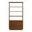 Collins 72" Freestanding Bookcase With Storage In Natural Walnut