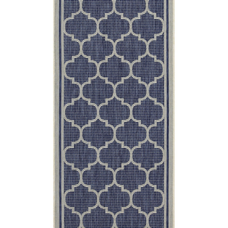 Sunshine Indoor/Outdoor Area Rug, Blue, Rectangle 7'10" x 10'3"