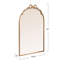 Miroir arqué en fer doré avec nœud décoratif