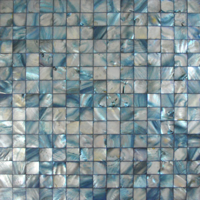 Mother of Pearl Seashell Mosaic Wall Tile,blue