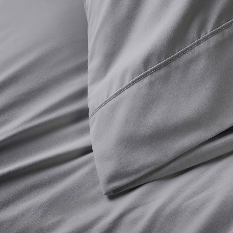 Ensemble de draps en micro-fibre, Gris foncé, Simple TG