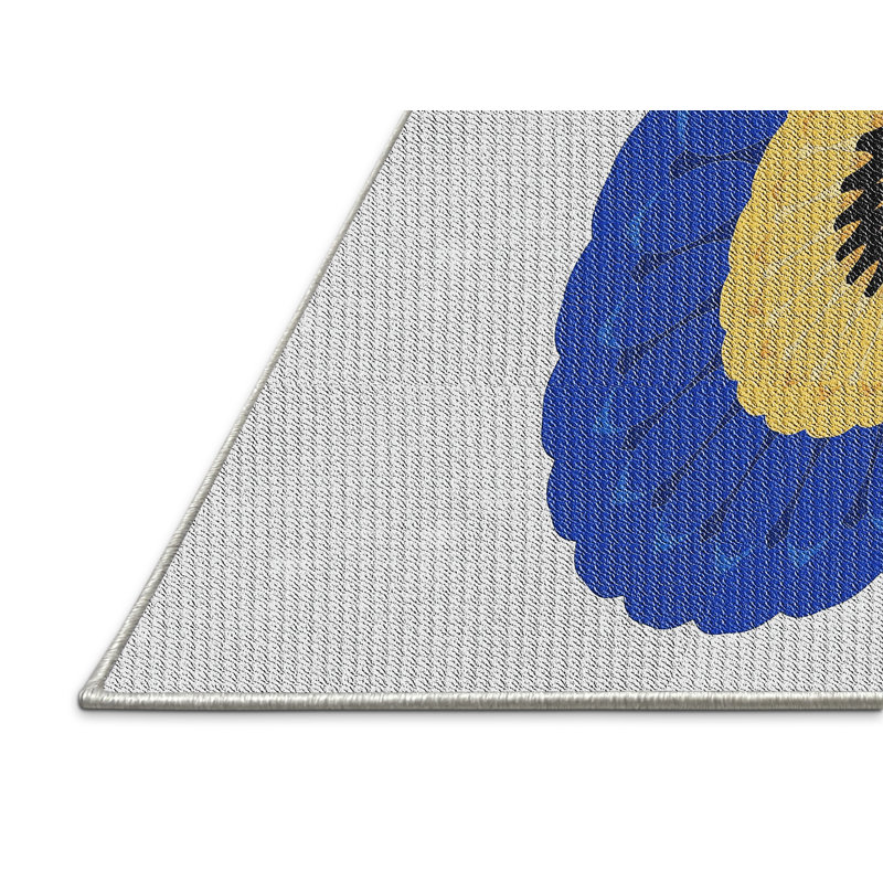 Tapis bleu, Rectangle 5 pi x 7 pi
