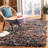 Cudney Shag Hand Woven Performance Abstract Rug-1467448548