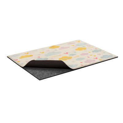 Rug Pad 8 x 5 ft, Non-slip Carpet Area Pad, Rug Mat Padding with Dual Surface Felt Cushion & Rubber Gripper, Hardwood Floor Protection for All Floors, Finishes, Keeps Carpets in Place