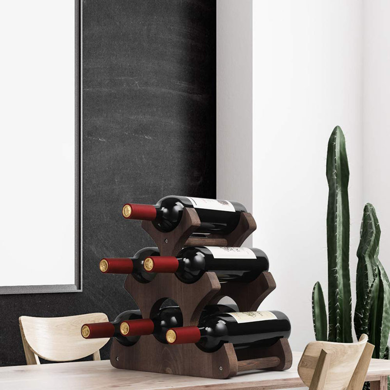Amynicole 5 - Bottle Wine Bottle Rack, Brown