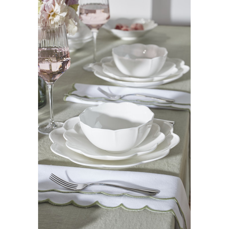 Studio 1414 Scallop 12 Piece Dinnerware Set