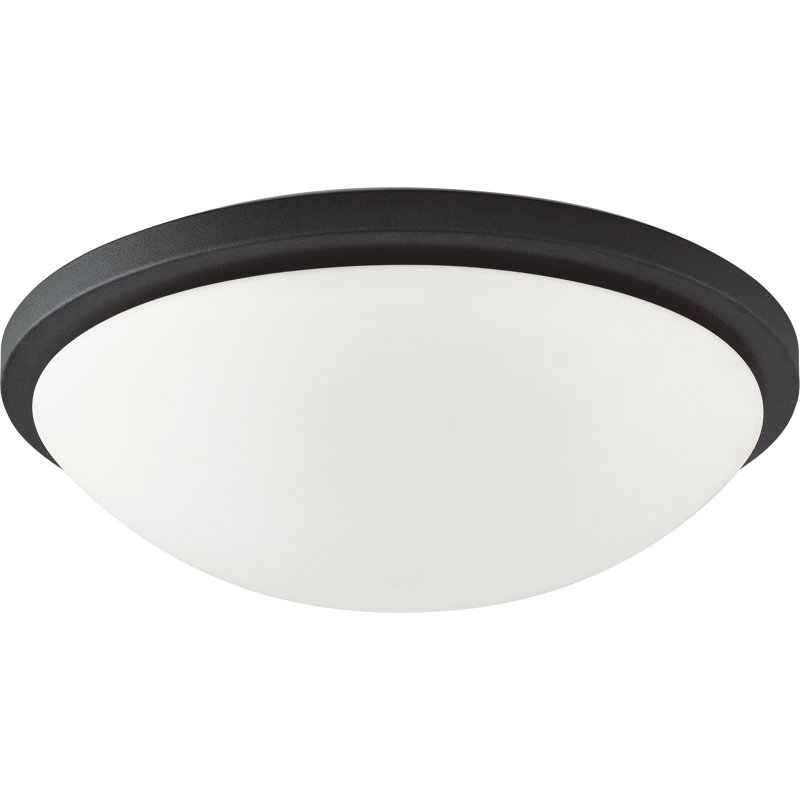 Karla Glass LED Flush Mount, 4.39" H x 11.03" W x 11.03" D