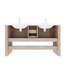 Freestanding 60" Bathroom Vanity with 2 Sinks