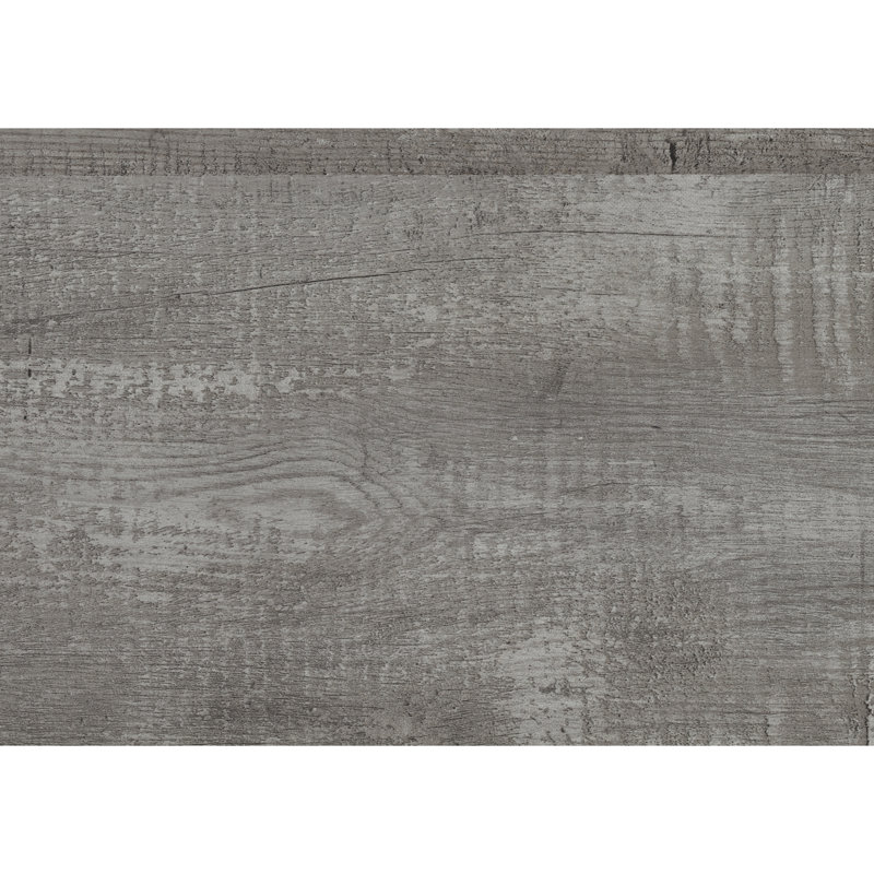 Lit simple moderne gris rustique, bois d'ingénierie, sommier à ressorts pour une chambre à coucher confortable et reposante