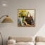 Art mural rétro sur toile jaune-104337467-111779786