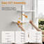 34.7cm W Solid Wood Wall Mounted Shelving Unit