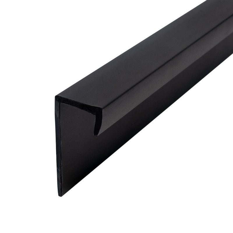 3/8" Styrene Cap Moulding | Pro Pack, Black