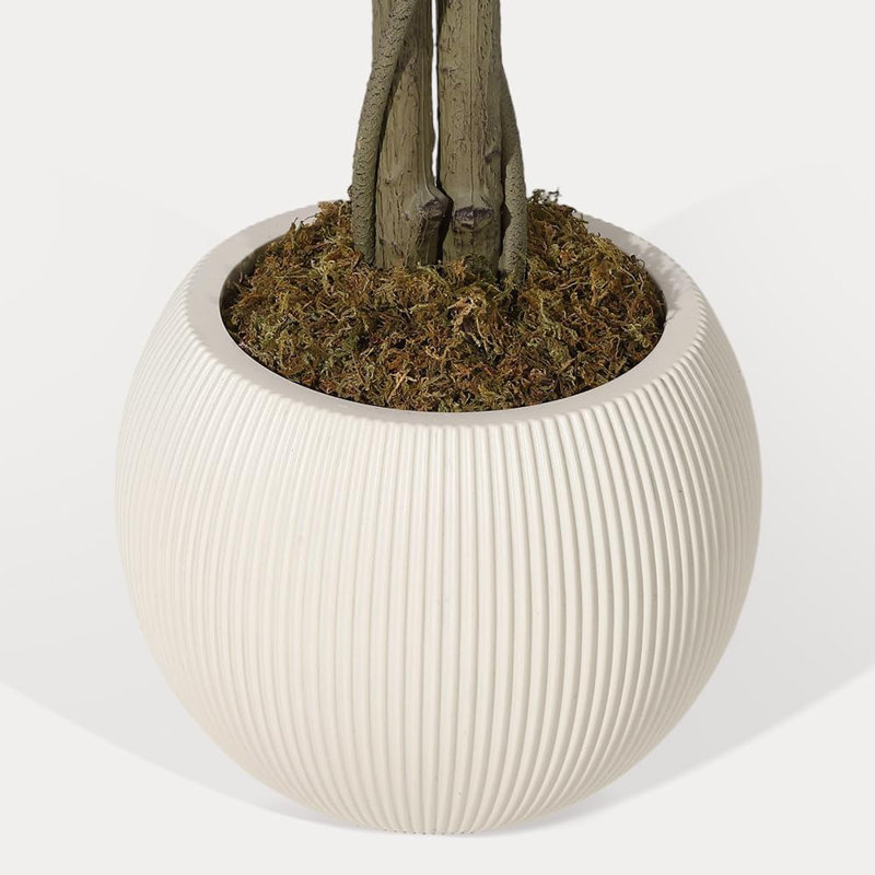 Cerisier artificiel 5 pi, fleurs en soie rose, faux intérieur, 60 po x 7 po