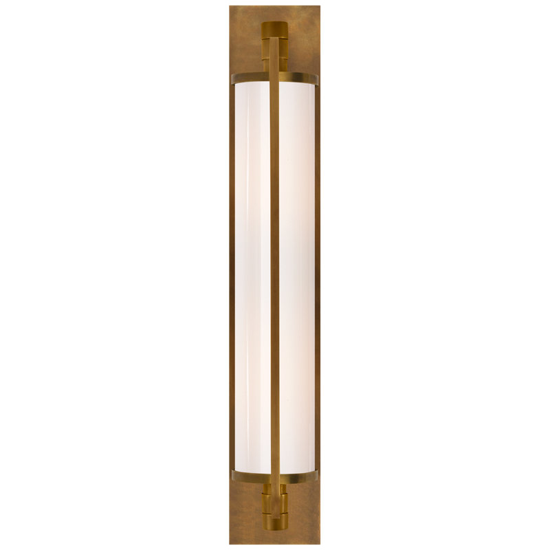 Thomas O'Brien Keeley Tall Pivoting Sconce, Hand-Rubbed Antique Brass