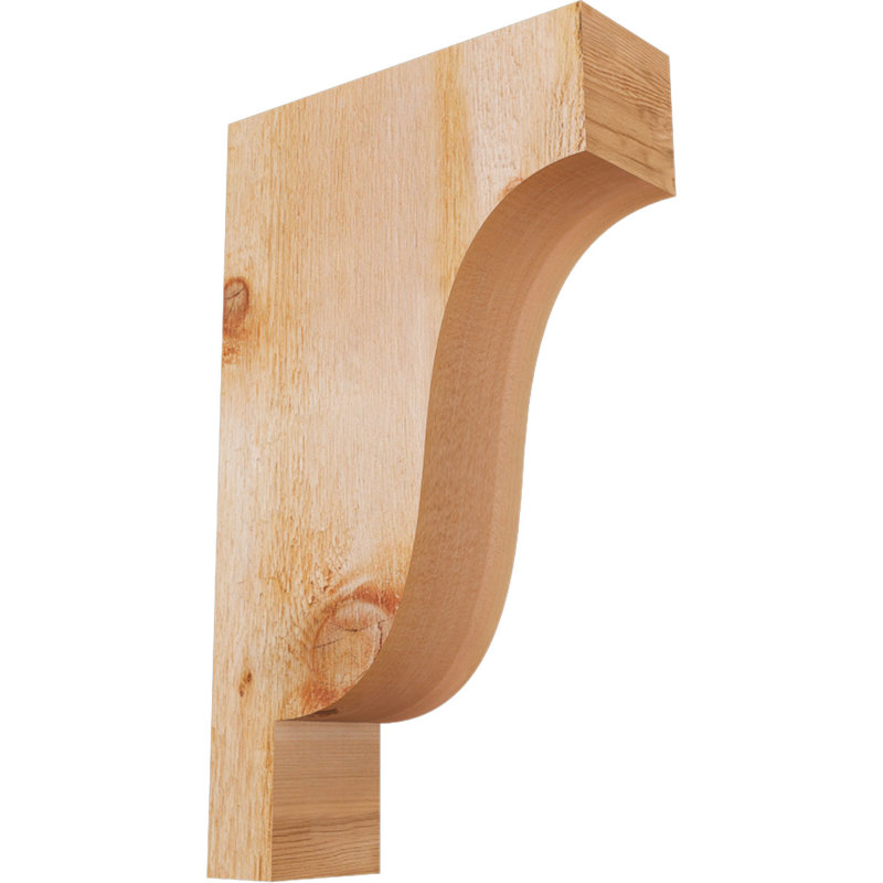 Newport Corbel, H 20 po x l 4 po x P 12 po, Cèdre rouge, Sciage brut