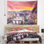 Tapisserie panorama à ponts en polyester avec accessoires suspendus en polyester inclus-28490438