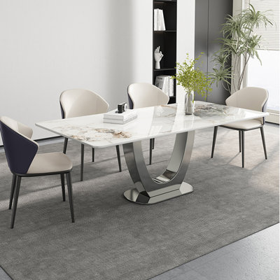 6 - Person Pedestal Dining Set