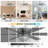 Landria 65" Chrome Crystal Ceiling Fan with Lights and Remote, Luxury 6 Speed Quiet DC Motor Fandelier-250624127
