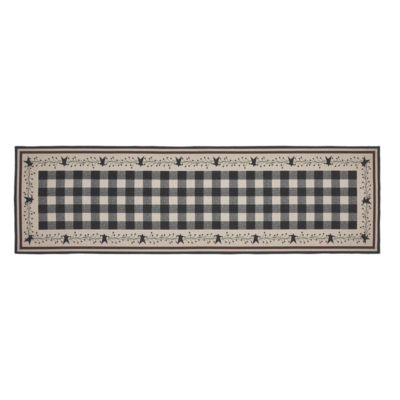 Tapis intérieur / extérieur Brom avec envers antidérapant, Tapis de couloir 1 pi 10 po x 6 pi 6 po