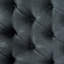 Gris foncé contemporain avec texture de boutons et coutures en losanges, l 50,94 po x P 17,68 po, H 16,63 po, bois de bouleau et tissu gris, largeur, profondeur, hauteur, capitonnage-747913804