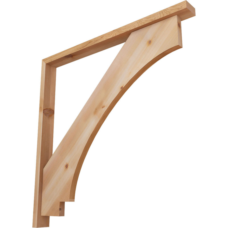 Support de bloc impérial avec entretoise décalée, 40 x 40, Cèdre rouge occidental de l 3 1/2 po (lisse)