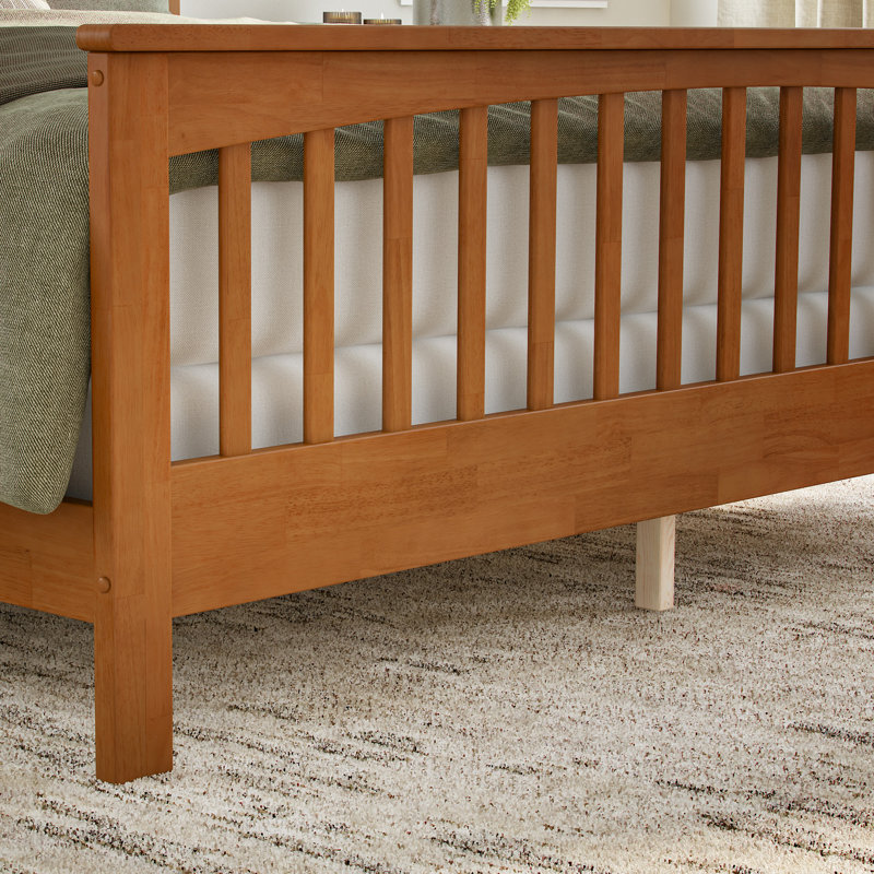 Brooklyn Foundation Bed with Matching Footboard, Light Toffee, King