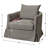 32" Wide Down Fill Upholstered Slipcovered Swivel Barrel Armchair-23546612