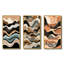 «Teal Black Line Art Elegance», 3 pièces-648733665-648733669