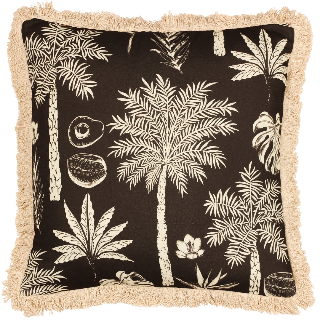 Aalysia Feathers Floral Square Scatter Cushion Cushion With Filling