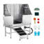 149.1cm H x 127cm W x 57.9cm D Stainless Steel Dog Grooming Tub