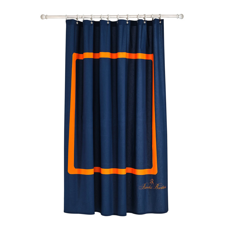 Cotton Shower Curtain, Navy