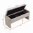 Modern Bed End Bench with Storage,Upholstered Large Foot Rest Stool, Comfy Window Vanity Bench for Living Room,Bedroom,Dorm,Coffee Table,Linen-311727034