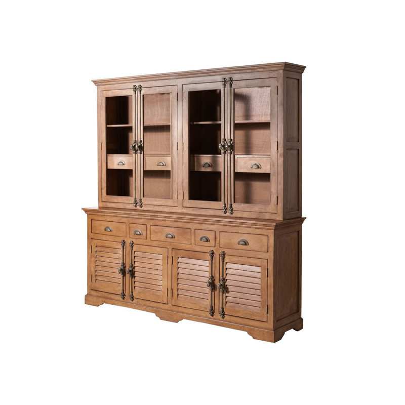 Toulouse Display Cabinet, Beige Oiled