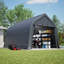 Garage portatif, auvent de voiture robuste avec 2 portes à volets roulants, tente de réception, tente de rangement, remise de rangement, garage