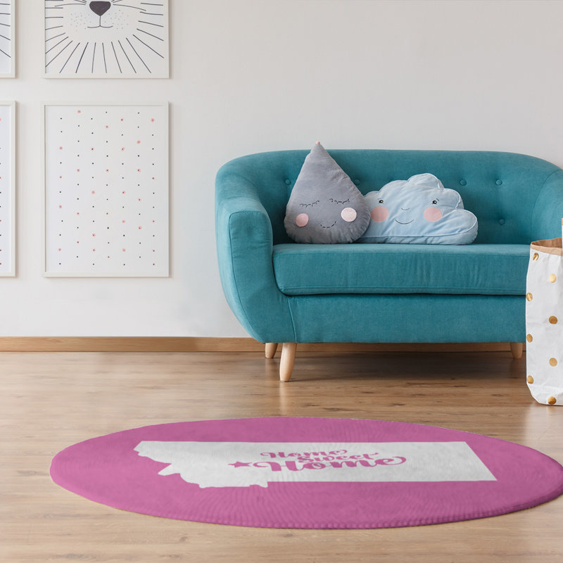 Tapis en poly-hélène pour la maison, Rond 5 pi