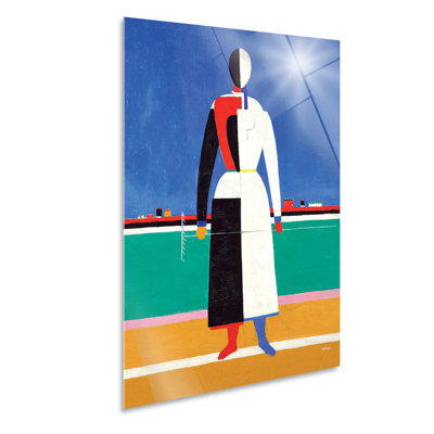 Woman 1 Piece Painting on Glass