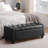 48.8" W Faux Leather Upholstered Storage Bench-1121422259