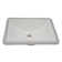 Ruvati 17 x 12 inch Undermount Bathroom Rectangular Porcelain Ceramic Sink with Overflow
