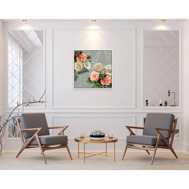 «Big Hearted Flowers III» par Rodgers Lindsay, reproduction sur toile flottante