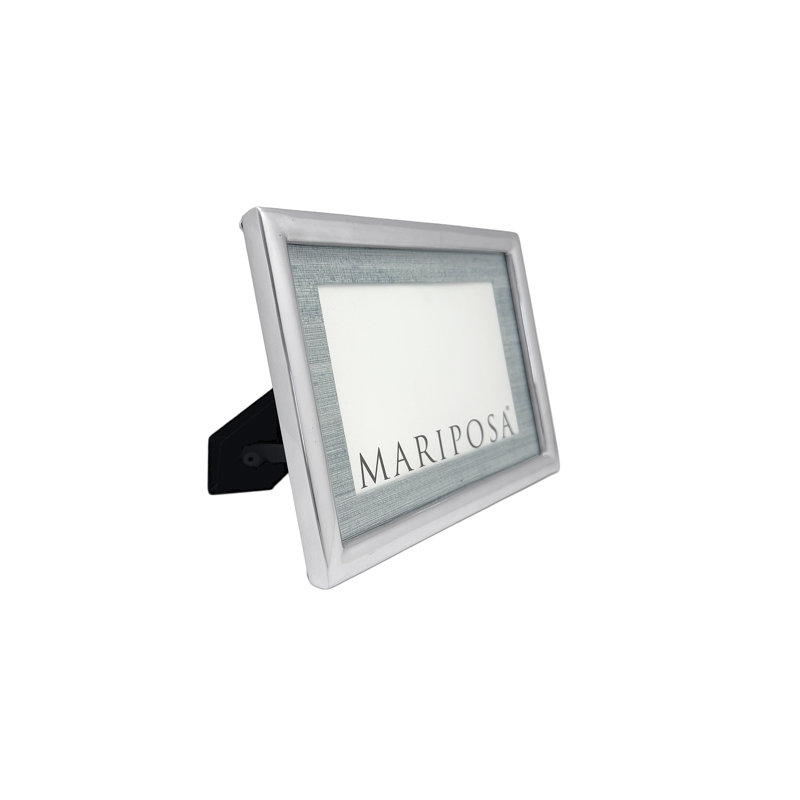 Faux Grass Cloth Picture Frame, Aqua