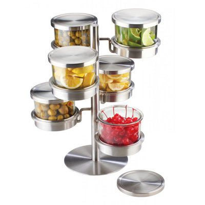 6 Tier Revolving Chilled Mixology Display