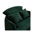 Fauteuil convertible en tissu de velours côtelé pour petit espace-1397757408