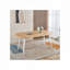 Table de salle à manger extensible Musa avec plateau en panneau de fibres à densité moyenne et pieds en métal-934912107