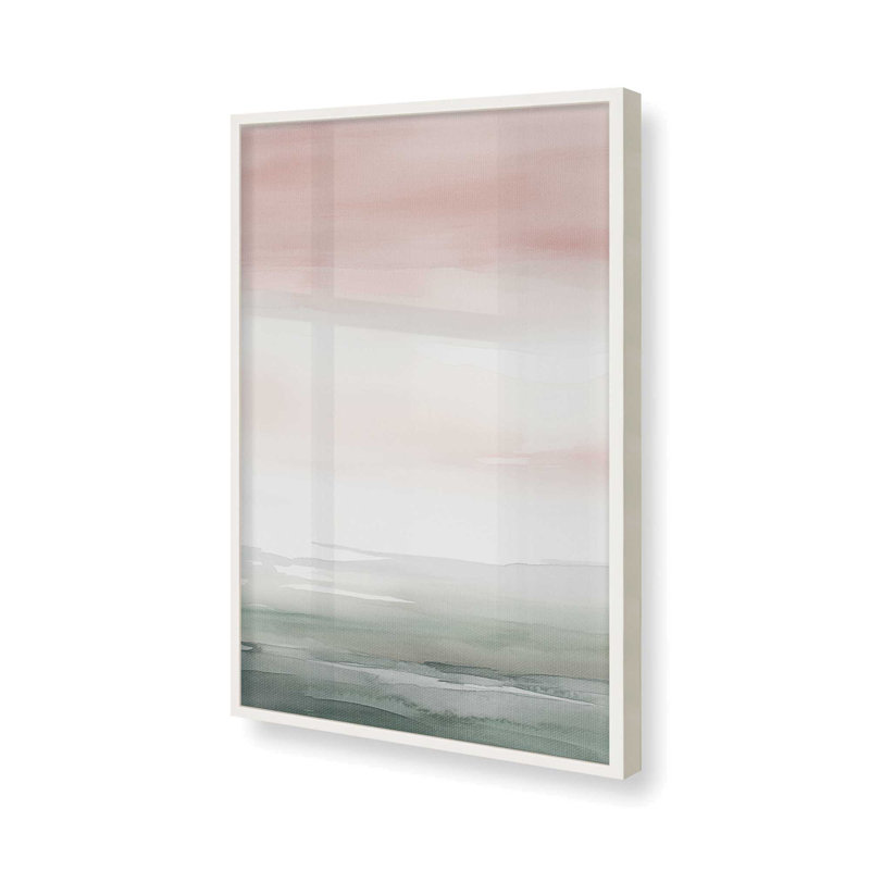 «Peach Tranquility II», reproduction, H 21 po x l 17 po, Cadre opaque blanc