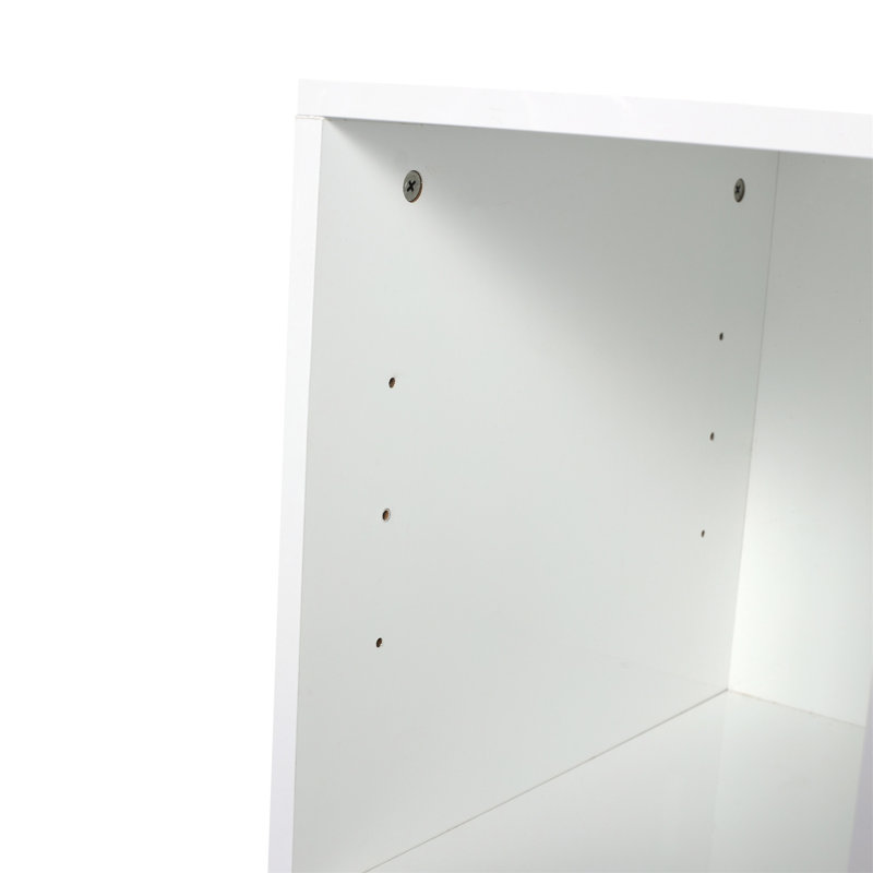 Tablette murale de salle de bain Ebern Designs, petites tablettes de salle de bain avec deux espaces de rangement ouverts