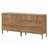Laverda Modern 6-Drawer Dresser with 63" W, Minimalist Reeded Design-761733844