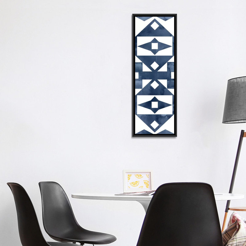 «Geocities V» par Edward Selkirk, impression sur toile tendue, H 48 po x l 16 po x P 1,5 po, Toile tendue