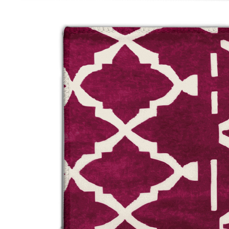 Tapis rouge intérieur et extérieur Trellis, Rectangulaire 8 pi x 10 pi