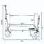 Chariot de camping pliable tout-en-un convertible: siège de banc, compartiment de rangement et attache pour chien incluse-123262902