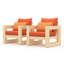 Chaise de patio avec coussins Sehrish-809701067